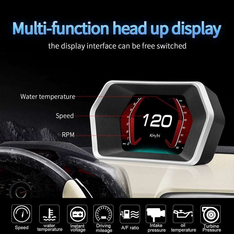 P17 Car HUD Head-up Display GPS Speed Meter Car OBD2 Fault Elimination Code ÎҵÄÉ̵ê