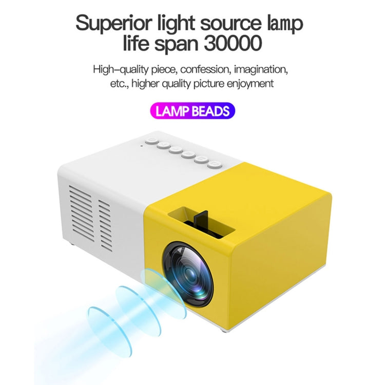 J9 1920x1080P 15 ANSI Portable Home Theater Mini LED HD Digital Projector, Basic Version, Reluova