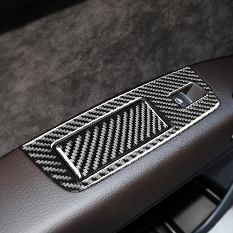 6 in 1 Car Carbon Fiber Window Glass Lifter Panel Decorative Sticker for Audi Q7 2008-2015, Left Drive ÎҵÄÉ̵ê