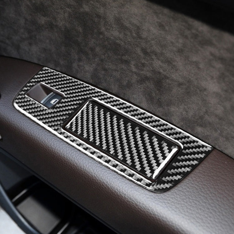 6 in 1 Car Carbon Fiber Window Glass Lifter Panel Decorative Sticker for Audi Q7 2008-2015, Right Drive ÎҵÄÉ̵ê