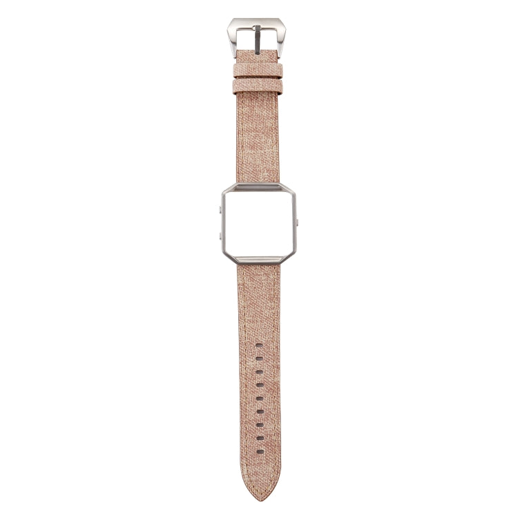 For Fitbit Blaze Cowboy Texture Genuine Leather Replacement Strap Watchband