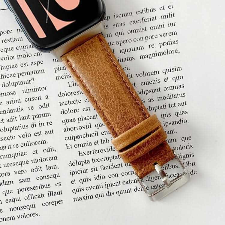 Crazy Horse Texture Genuine Leather Replacement Strap Watchband