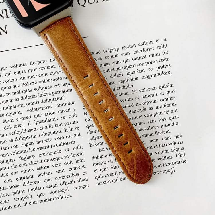 Crazy Horse Texture Genuine Leather Replacement Strap Watchband