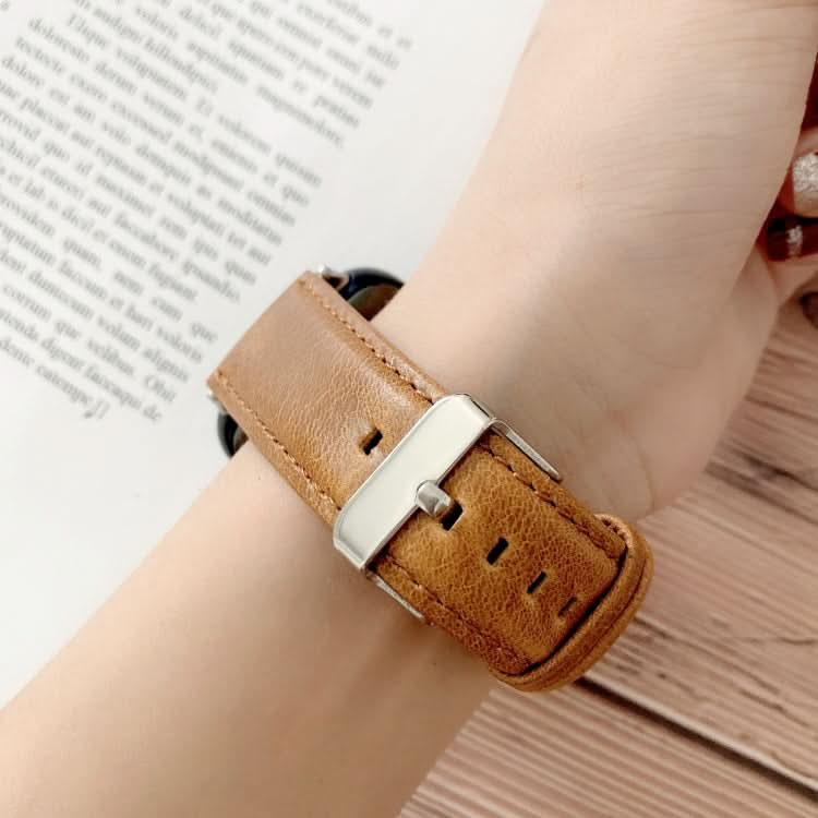 Crazy Horse Texture Genuine Leather Replacement Strap Watchband