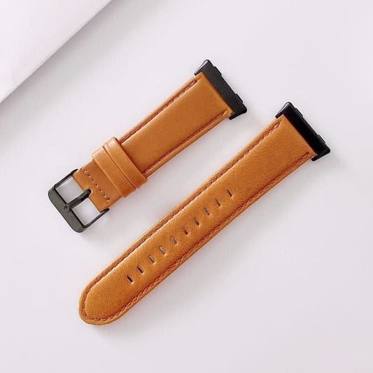 Plain Weave Genuine Leather Replacement Strap Watchband