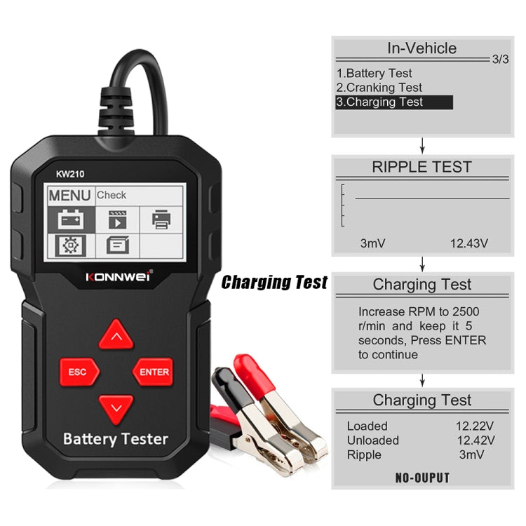 KONNWEI KW210 Car Battery Test Battery Capacity Resistance Battery Detector ÎҵÄÉ̵ê