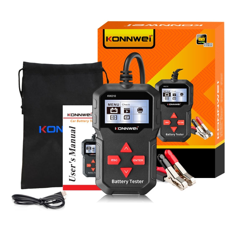 KONNWEI KW210 Car Battery Test Battery Capacity Resistance Battery Detector