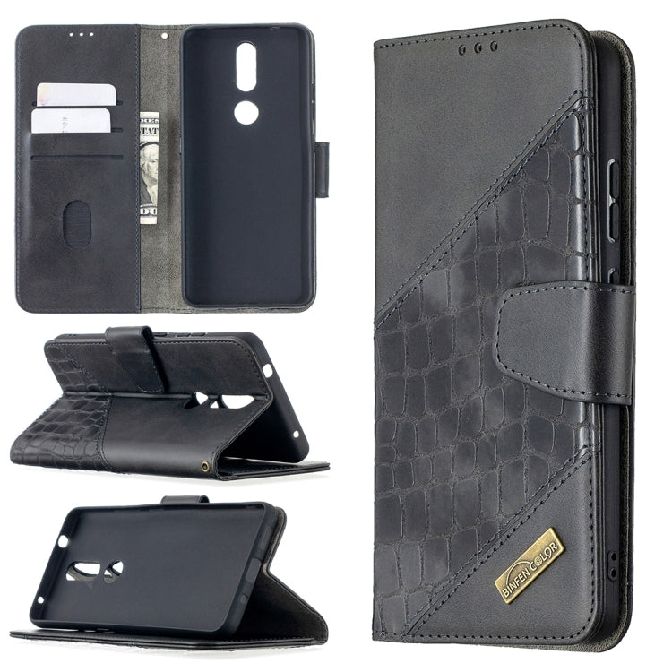 Matching Color Crocodile Texture Horizontal Flip PU Leather Case with Wallet & Holder & Card Slots My Store