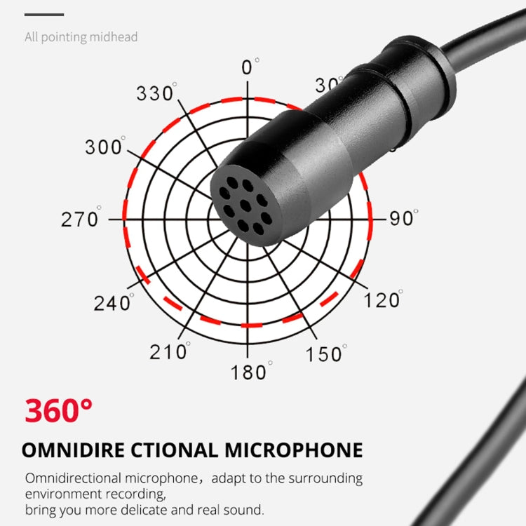 YELANGU MY2-C Type-C Interface Live Broadcast Interview Mobile Phone Lavalier Microphone, Length: 1.5m