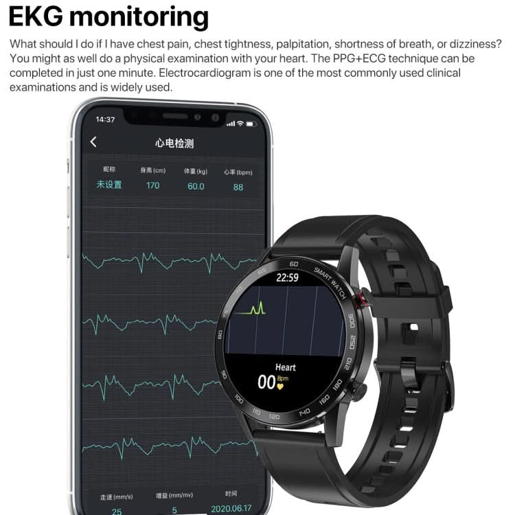 1.3 inch Touch Screen Dual-mode Bluetooth Smart Watch, Support Sleep Monitor / Heart Rate Monitor / Blood Pressure Monitoring