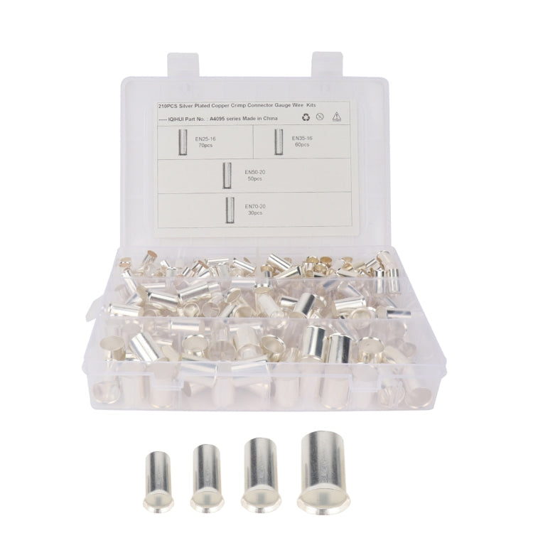 210 PCS 4 Specifications Non Insulated Ferrules Pin Cord End Kit EN Series-Reluova