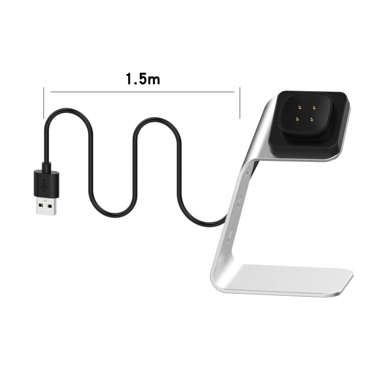 For Fitbit Versa 3 / Fitbit Sence Aluminum Alloy Charger Holder with Chip Protection, Support Fast Charging