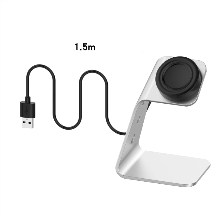 For Samsung R800 / Galaxy Watch Universal Aluminum Alloy Magnetic Charger Holder with Chip Protection, Support Fast Charging