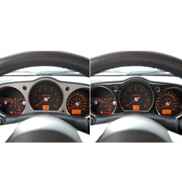 Car Carbon Fiber Speedometer Surrounded Decorative Sticker for Nissan 350z 2006-2009 ÎҵÄÉ̵ê