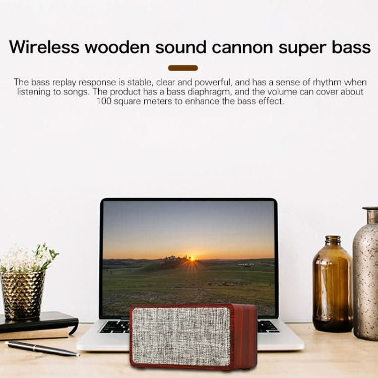 Q2 Double Speaker Wooden Bluetooth Speaker