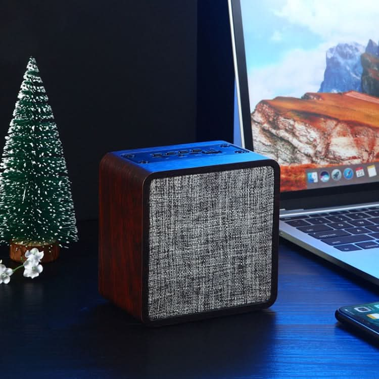 Q4 Wooden Fabric Bluetooth Speaker, Support TF Card & 3.5mm AUX