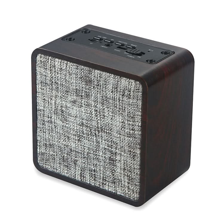 Q4 Wooden Fabric Bluetooth Speaker, Support TF Card & 3.5mm AUX