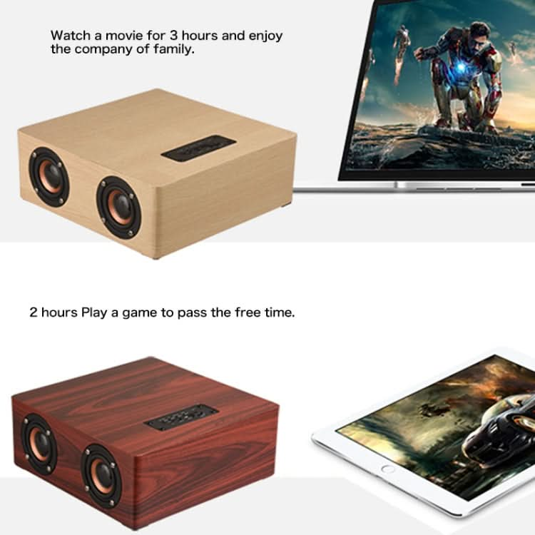 Q5 Wooden Bluetooth Speaker, Support TF Card & 3.5mm AUX