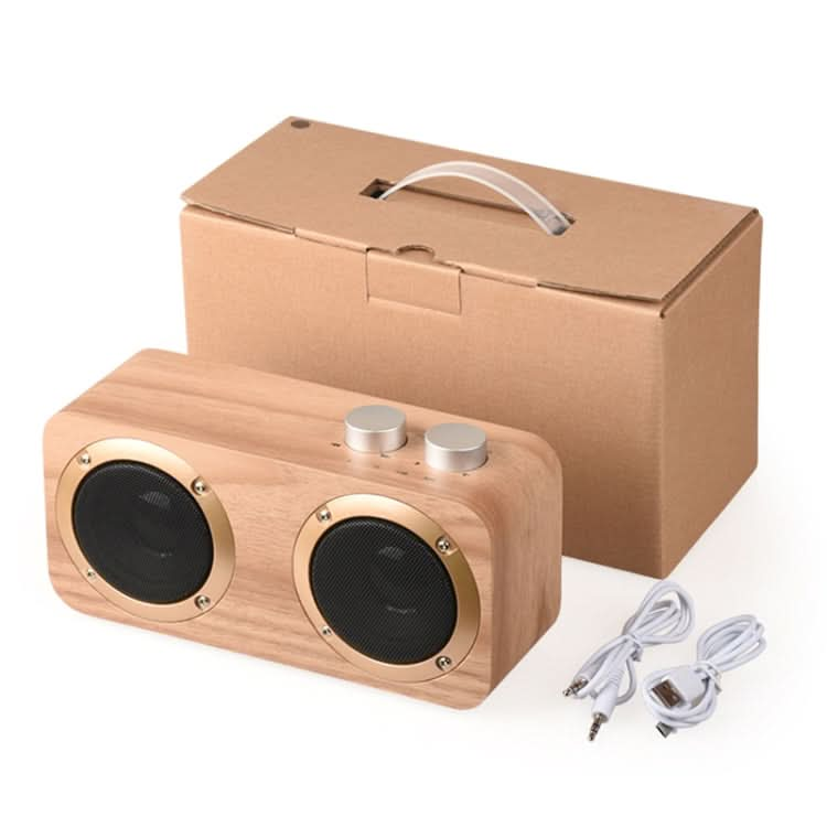 Q7 Subwoofer Wooden Bluetooth Speaker, Support TF Card & U Disk & 3.5mm AUX