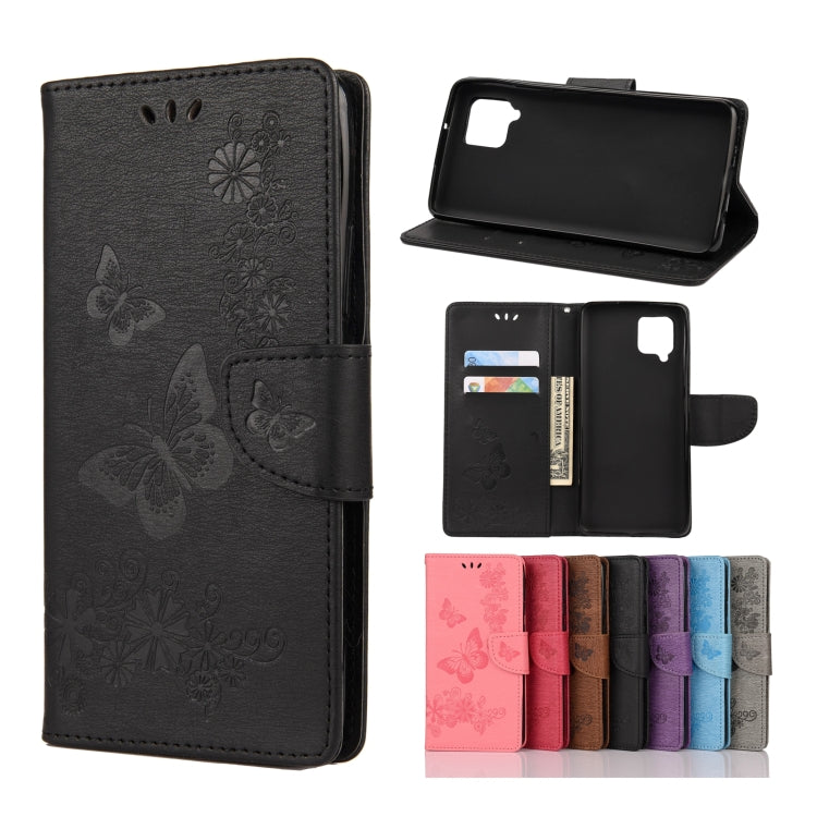 Butterflies Embossing Horizontal Flip Leather Case with Holder & Card Slots & Wallet