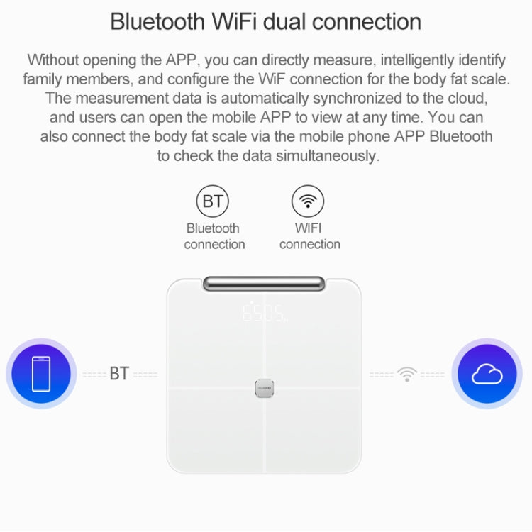 Original Huawei Bluetooth 4.2 Intelligent Body Fat Scale 2 Pro