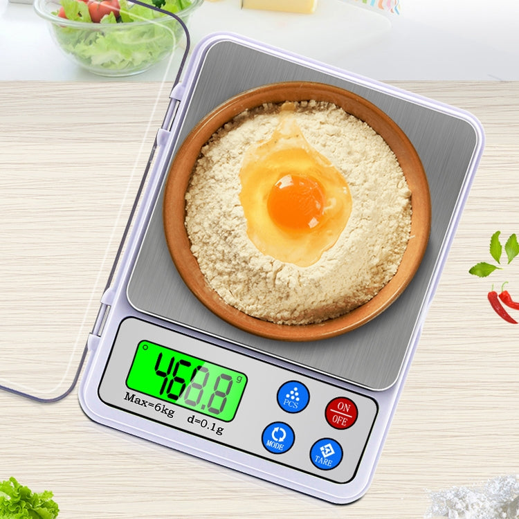 MH-555 6Kg x 0.1g High Accuracy Digital Electronic Portable Kitchen Scale Balance Device with 2.2 inch LCD Screen My Store