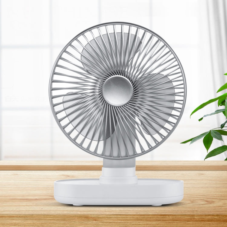 D77 4W Micro USB & USB-C / Type-C Rechargeable Portable Four-speed Adjustable Automatic Head Shaking Desktop Fan My Store