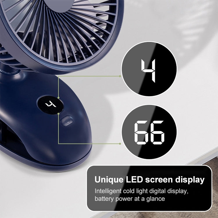 F601 Multifunctional Clip-on Electric Fan with LED Display My Store