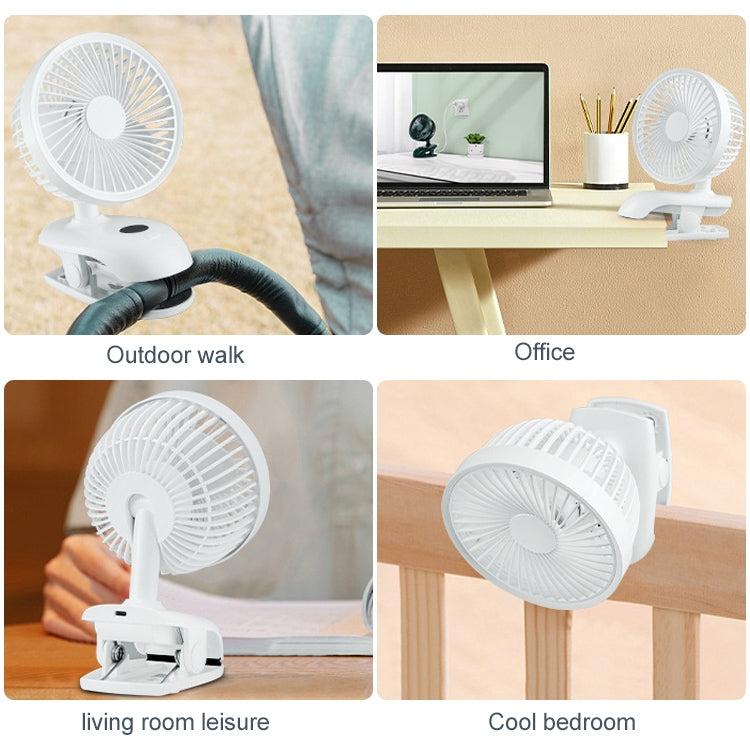 F601 Multifunctional Clip-on Electric Fan with LED Display