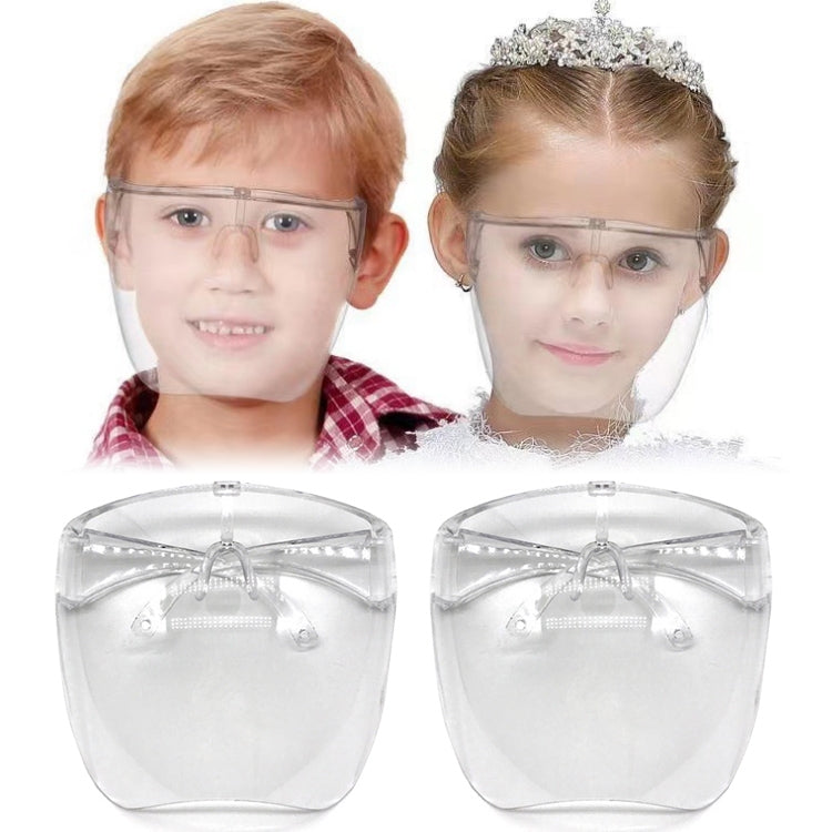 2 PCS Kids Anti-Saliva Splash Anti-Spitting Anti-Fog Face Shield Sunscreen Sunglasses-Reluova