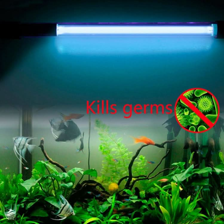 220V 7W UV Ultraviolet Algae Disinfection Fish Tank Lamp, EU Plug-Reluova