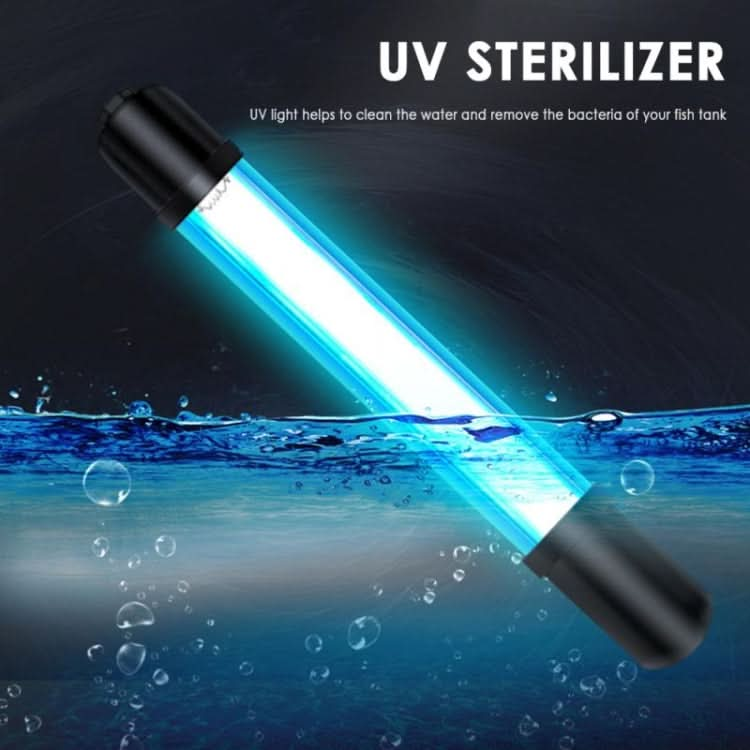 220V 7W UV Ultraviolet Algae Disinfection Fish Tank Lamp, EU Plug - Reluova