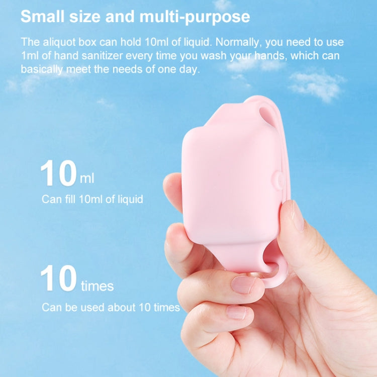 TA-4 10ml Portable Outdoor Silicone Alcohol Liquid Soap Handwashing Fluid Sunscreen Cream Split Bracelet Watch Wristband Sub-packing Box My Store