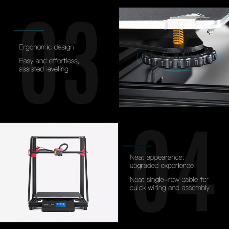 CREALITY CR-10 Max 750W Automatic Leveling Golden Triangle DIY 3D Printer, Print Size : 45 x 45 x 47cm, AU Plug