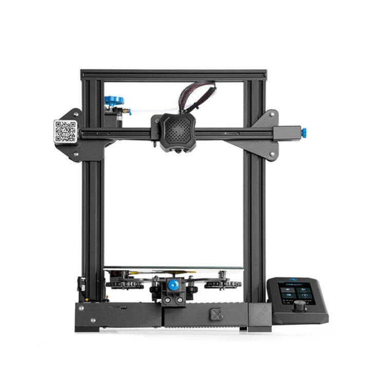 CREALITY Ender-3 V2 Craborundom Glass Platform Ultra-silent DIY 3D Printer, Print Size : 22 x 22 x 25cm, EU Plug