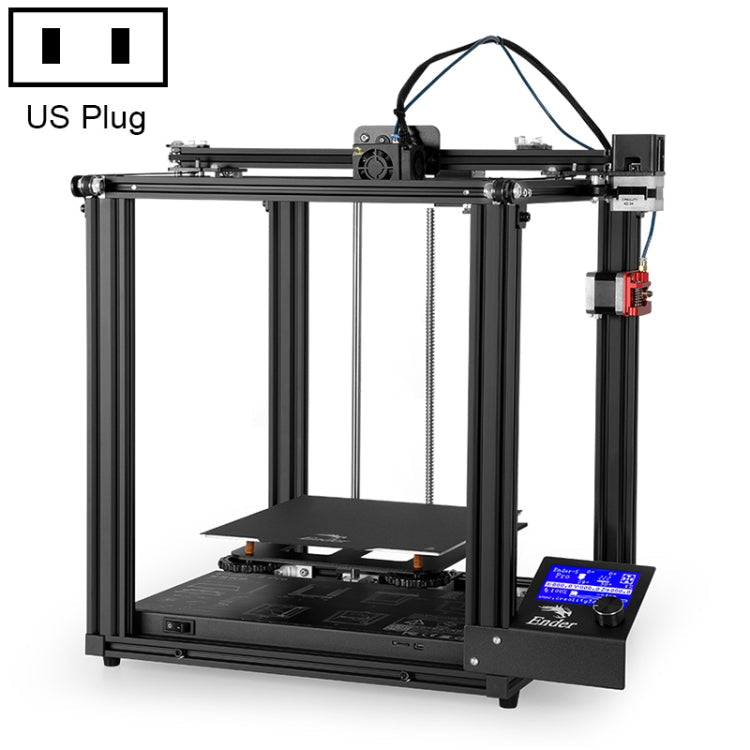 CREALITY Ender-5 Pro Silent Mainboard Double Y-axis DIY 3D Printer, Print Size : 22 x 22 x 30cm, US Plug