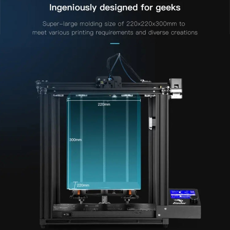 CREALITY Ender-5 Pro Silent Mainboard Double Y-axis DIY 3D Printer, Print Size : 22 x 22 x 30cm, US Plug