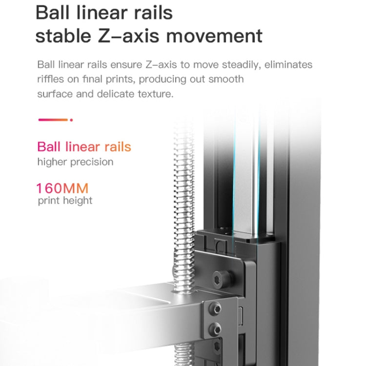 CREALITY LD-002R 2K LCD Screen Resin DIY 3D Printer, Print Size : 11.9 x 6.5 x 16cm, AU Plug