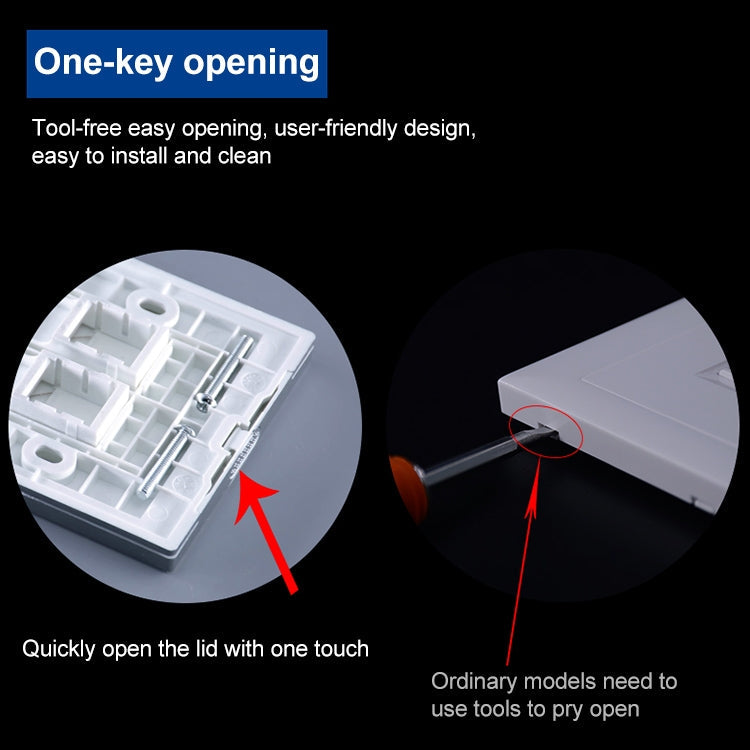 CAT.6 Shielded Pass-through Network Module, Dual Ports Panel + Shielded Pass-through + Telephone Socket