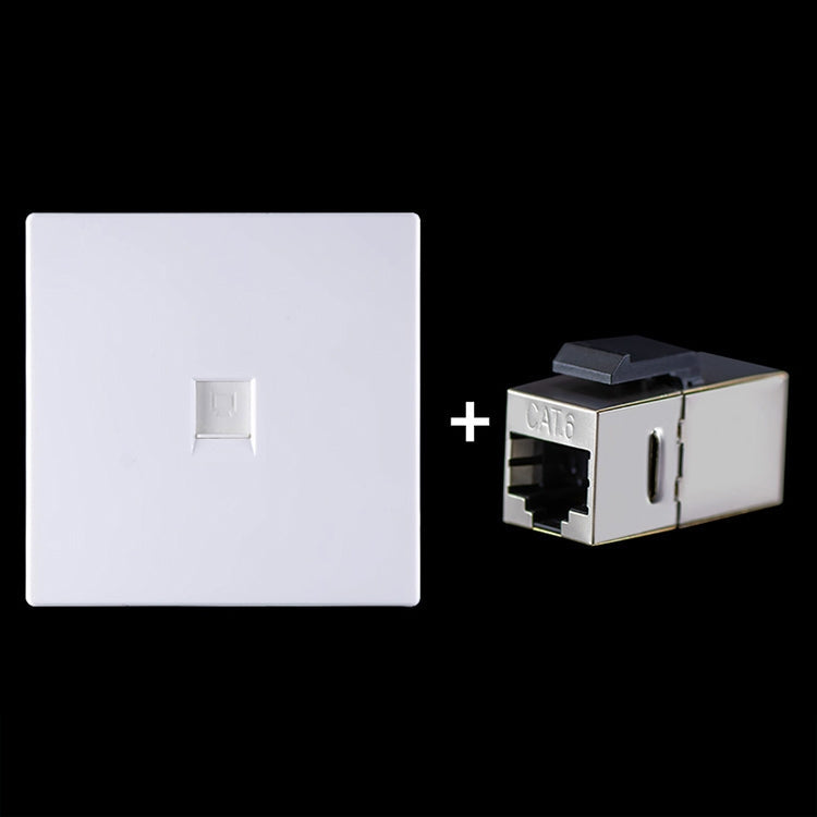 CAT.6 Shielded Pass-through Network Module, Single Port Panel + Shielded Pass-through My Store