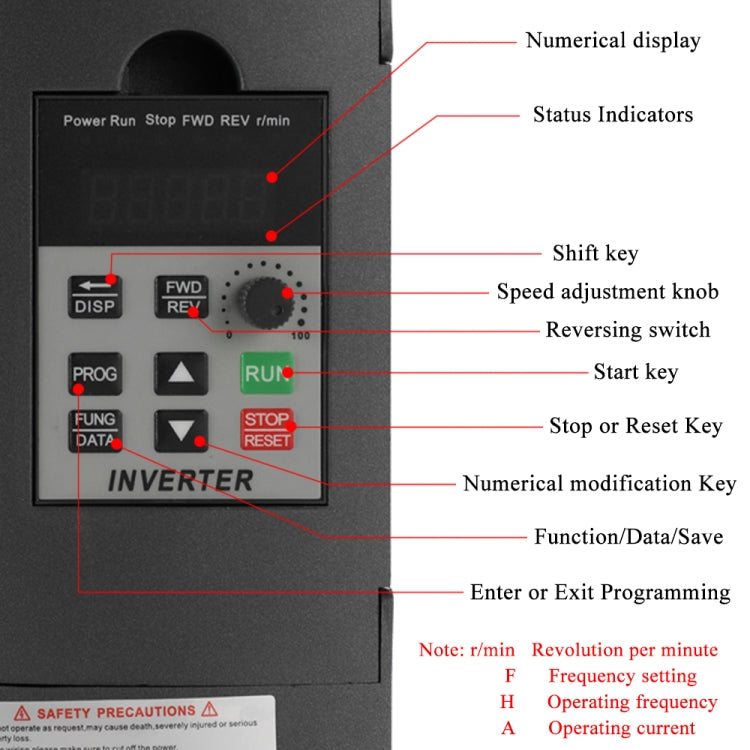 AT1-2200S 2.2KW 220V Single-phase Inverter