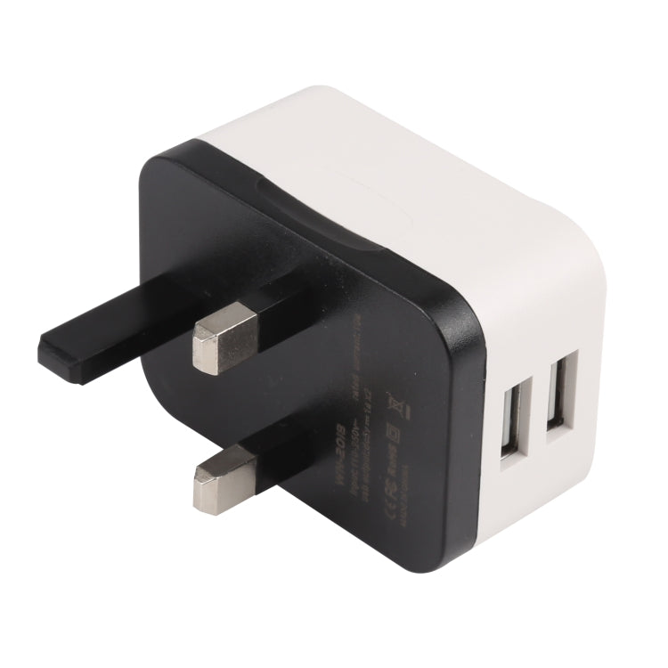 WN-2018 Dual USB Travel Charger Power Adapter Socket, UK Plug My Store