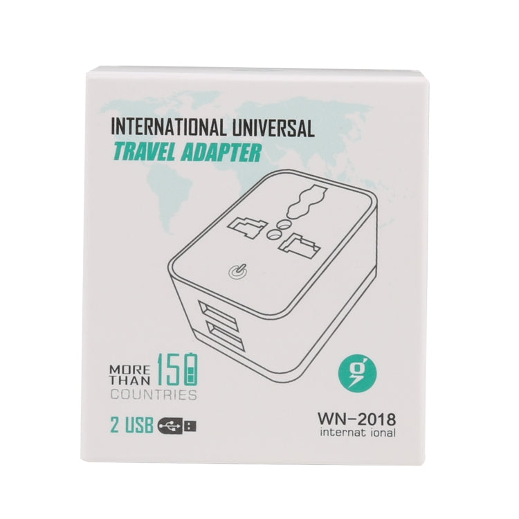 WN-2018 Dual USB Travel Charger Power Adapter Socket, UK Plug My Store