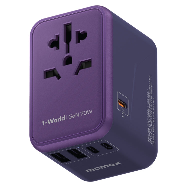 MOMAX 1-World UA8 PD 70W Fast Charger Power Adapter My Store