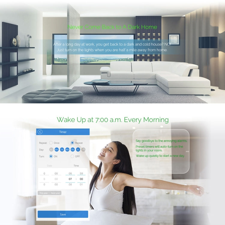 WS-US-01 EWeLink APP & Touch Control 2A 1 Gang Tempered Glass Panel Smart Wall Switch, AC 90V-250V, US Plug My Store