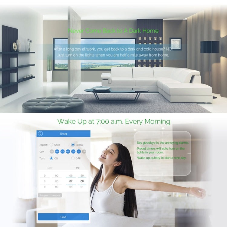 WS-EU-01 EWeLink APP & Touch Control 2A 1 Gang Tempered Glass Panel Smart Wall Switch, AC 90V-250V, EU Plug