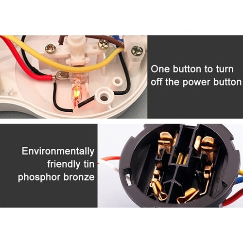 Charging Plug-in Wiring Board Creative Rotary Towline Board 13A Deformed Socket, UK Plug, 3-Bit Socket