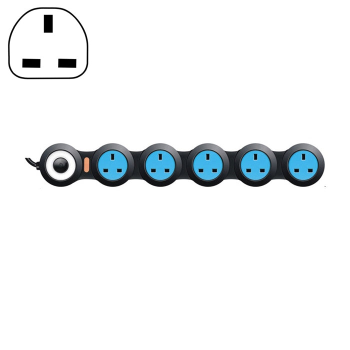 Charging Plug-in Wiring Board Creative Rotary Towline Board 13A Deformed Socket, UK Plug, 5-Bit Socket