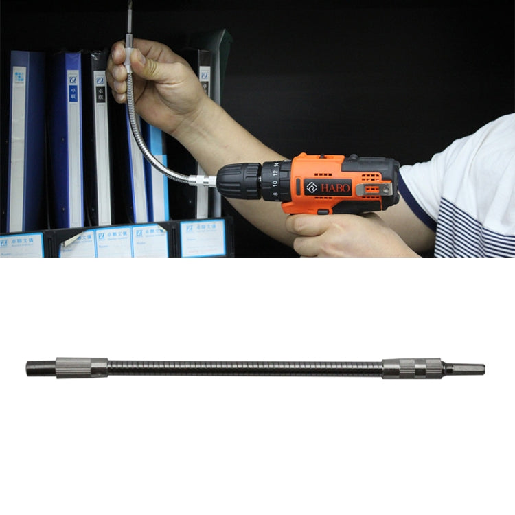 Metal Rechargeable Drill Electric Screwdriver Dedicated Flexible Shafting Torque Drill Rods, Length: 24.5cm My Store