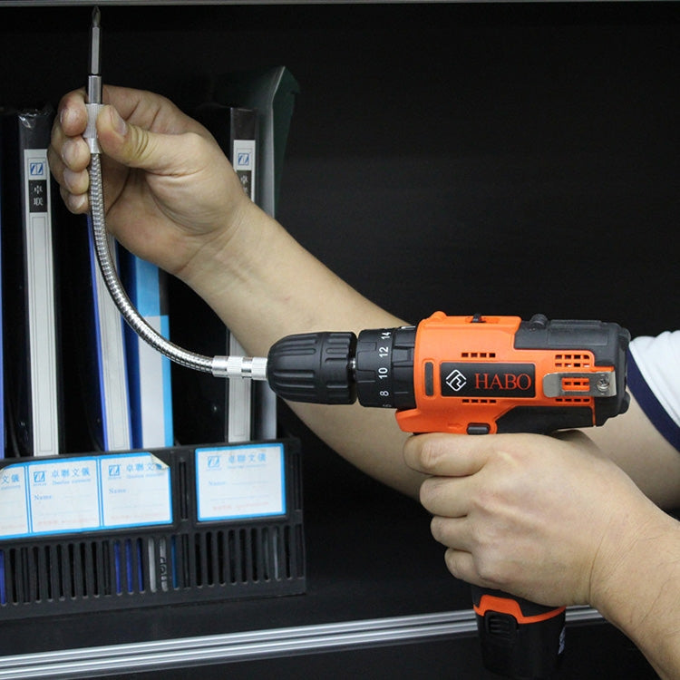 Metal Rechargeable Drill Electric Screwdriver Dedicated Flexible Shafting Torque Drill Rods, Length: 24.5cm My Store